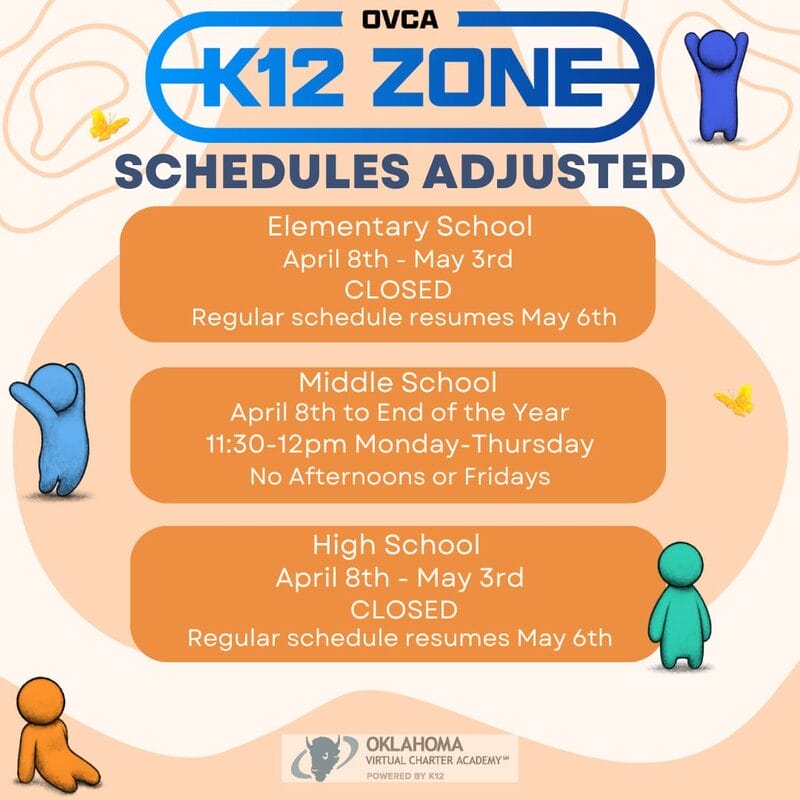 Adjusted k12 Zone Schedules photo